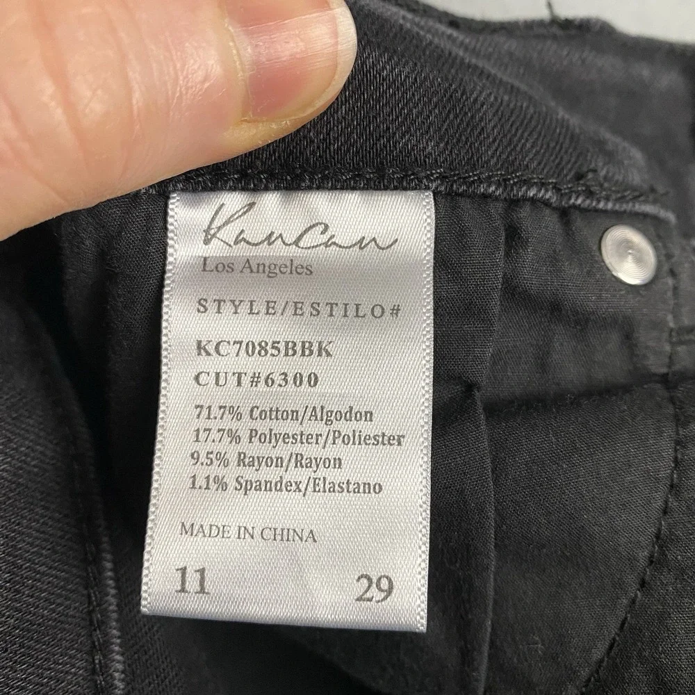 KanCan Mid Rise Skinny Denim Jeans‎ Womens 11/29 Black